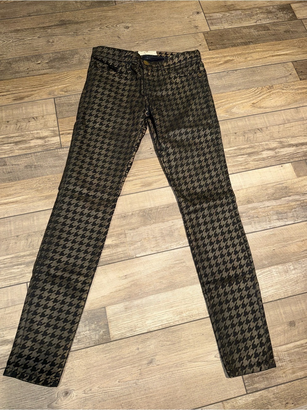 Current/Elliott Ankle Skinny Houndstooth Size 26